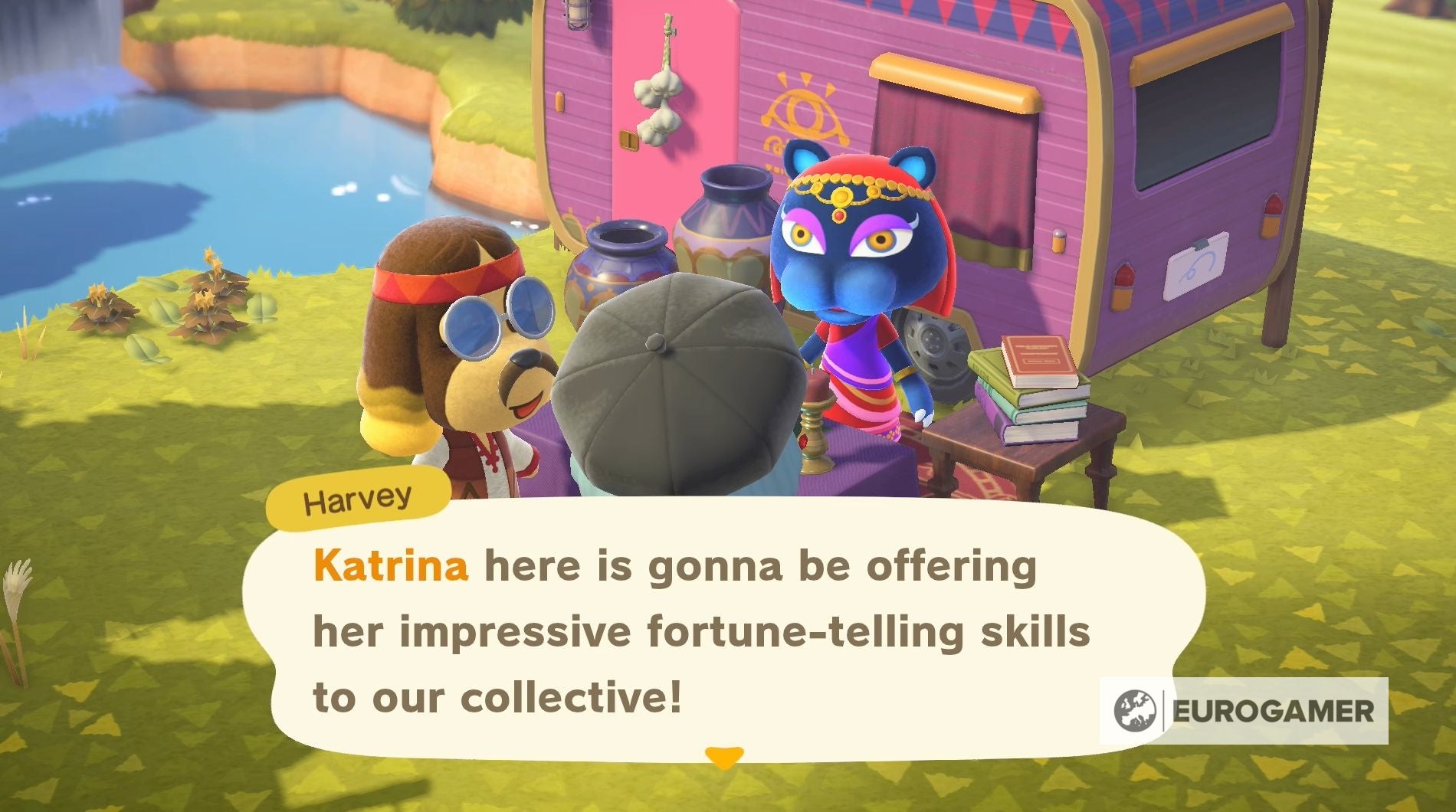 Animal Crossing Katrina and luck How to get Katrina, Katrina's